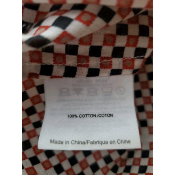 Tory Burch $295 Tory Tunic Long Sleeve Top 6 Six Desert Sand Dotted Squares Euc - Picture 5 of 6